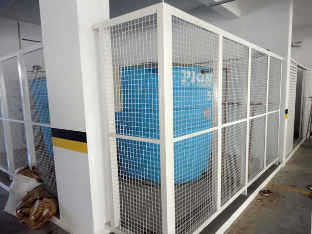 Grade bloqueio de passagem