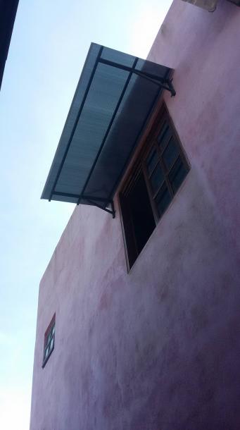 Telhado policarbonato de proteção de janela